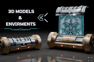 create a game ready 3d sci fi model with pbr textures