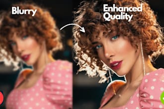enhance, improve, unblur, restore, sharpen, upscale, enlarge low quality photos