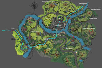 map illustration, map design, 2d vector map, svg, tavel guide, dnd map, fantasy
