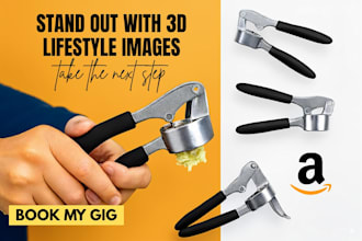 create 3d amazon product images and infographics