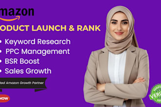do amazon product launch and rank on first page with ppc campaigns ads expert
