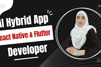 be your hybrid mobile app developer, react native, flutter