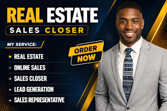 high ticket sales for real estate sales closer real estate online sales agent