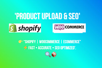 upload woocommerce and shopify products