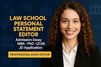 professional proofread and edit your law school and graduate application essays