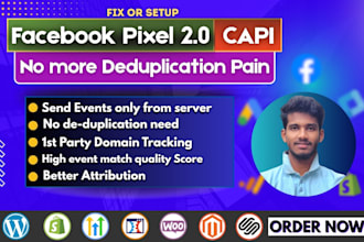 setup facebook meta pixel tracking, server side, conversion API via GTM