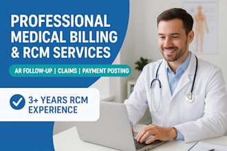 provide complete medical billing and rcm services for USA healthcare system