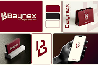 do professional business logo design and branding kit with brand identity