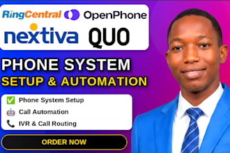 setup ringcentral quo nextiva aircall IVR ai calling agent clinic real estate