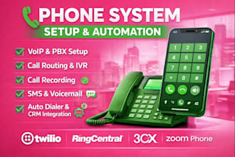 setup nextiva ringcentral quo twilio ivr  tcr grasshopper  VA for real estate