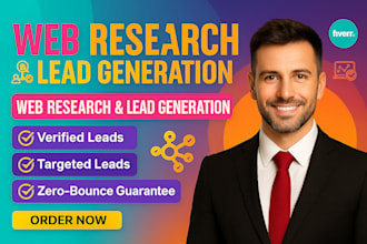 do web research copy and paste  data entry and b2b lead generation for you