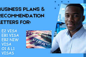 write professional business plans for eb1, eb2 niw, and o1 visa petitions