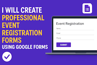 create professional event registration forms using google forms