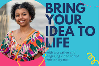 write a creative script for your explainer video