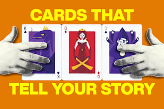 design custom trading cards, tarot, kids and business cards