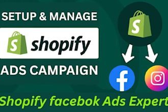 run shopify facebook ads and instagram ads campaign for your online business