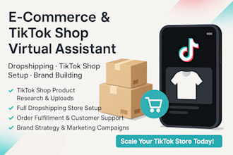 be your virtual assistant for tik tok shop and setup tiktok shop