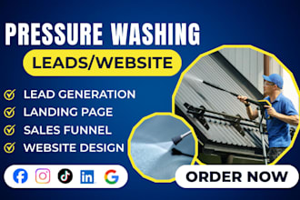 pressure washing leads power washing leads cleaning leads cleaning landing page