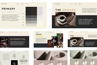 design a luxury brand style guide, brand identity, branding kit for any brand