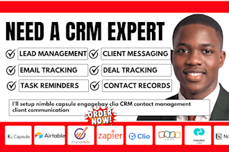 setup nimble capsule engagebay clio CRM contact management client communication