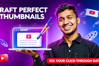 create unique or catchy thumbnail in low price