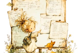 create watercolor children book illustrations