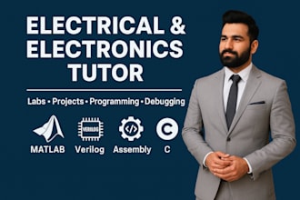 tutor and assist in your full semester of electrical and electronics courses