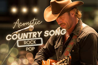 be your custom acoustic country christmas jingle holiday song  ghost songwriter