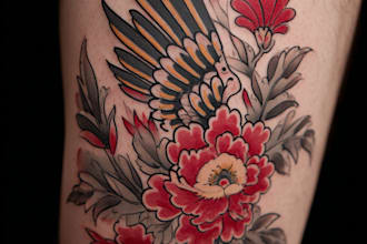 unique realistic tattoo design
