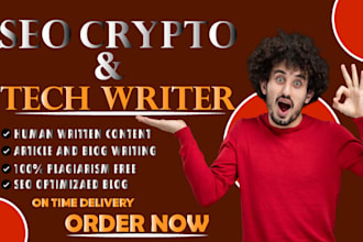 write SEO crypto and tech articles