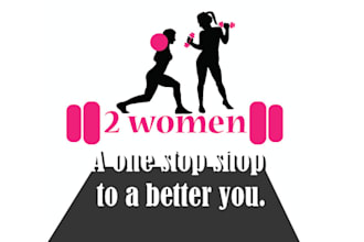 make luxurious fitness logo for babes with barbells