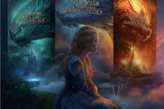 design best selling fantasy book cover for you