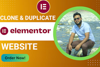 clone, duplicate website to wordpress elementor website as elementor expert