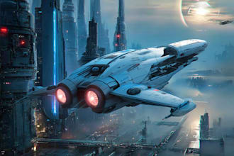 making a sci fi spaceship art