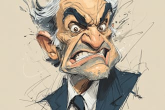 draw political caricature and cartoon