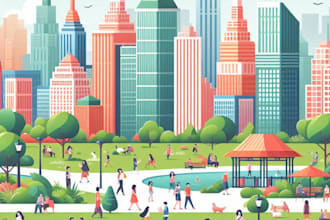 design an flat vector illustration