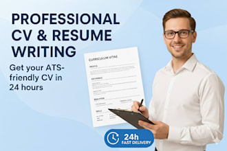 write a professional ats friendly CV in 24 hours