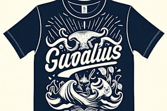 create linocut t shirt design for brands