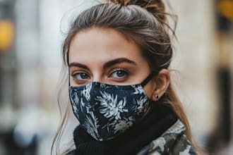 design unique, custom, and trendy face masks for your brand