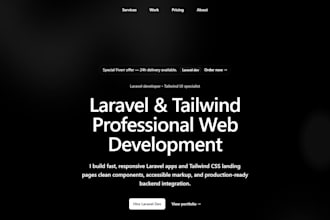 build a modern and responsive web application for your business