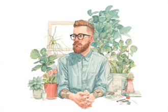 make unique watercolor character illustration