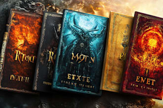 design a stunning fantasy and sci fi book covers