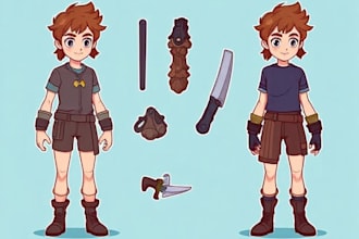 make a character for game