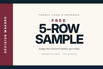 do finance legal and insurance b2b lead generation with verified emails