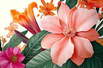 illustrate digitally realistic fruits or veggies