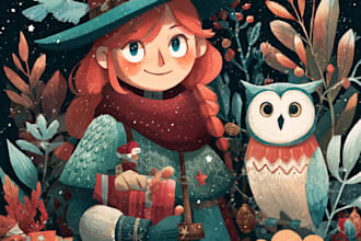 draw christmas and halloween illustrations