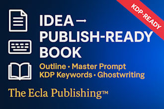 outline craft a master prompt and ghostwrite your full publishable book