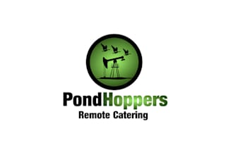 design unique pond hoppers remote catering logo