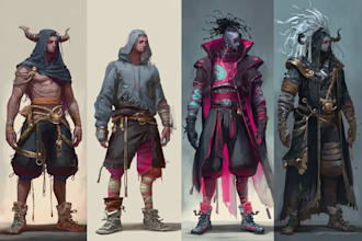 design a concept art character or object