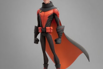make superhero character for you